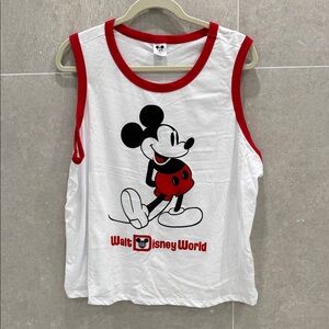 Never worn - Disney White and Red Mickey Mouse Sleeveless Shirt - US/AU 1X